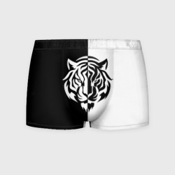 Мужские трусы 3D Тигр  чёрно-белый