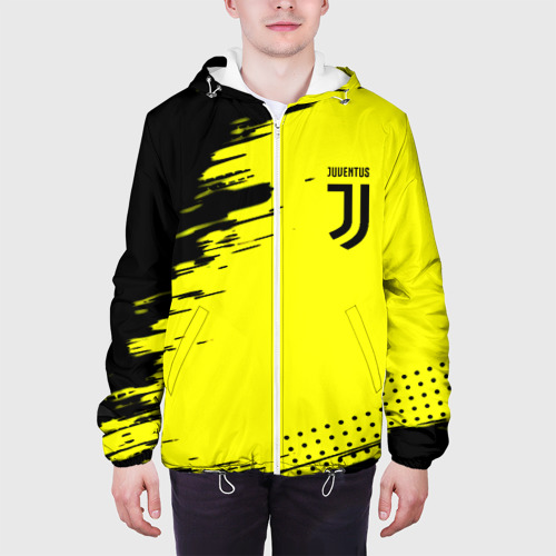 Мужская куртка 3D Juventus спортивные краски, цвет 3D печать - фото 4