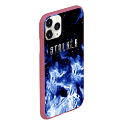 Чехол для iPhone 11 Pro Max матовый Stalker огненный синий стиль - фото 2