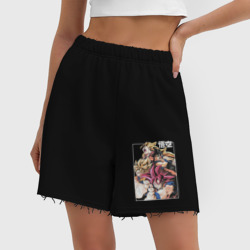 Женские шорты oversize футер хлопок Dragon ball anime - фото 2