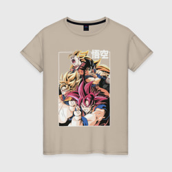 Женская футболка хлопок Dragon ball anime