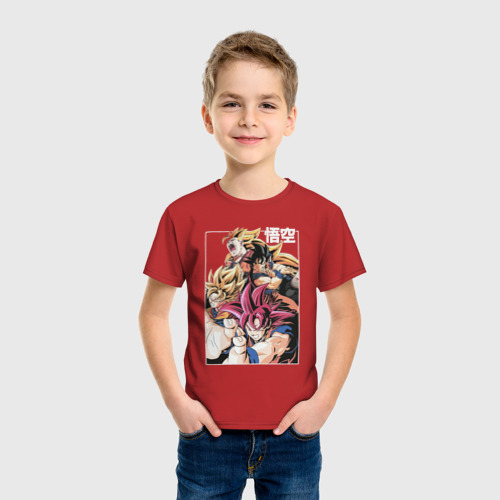 Детская футболка хлопок Dragon ball anime, цвет красный - фото 3