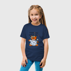 Детская футболка хлопок Медведица в сарафане: я девочка - фото 2