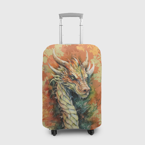 Чехол для чемодана 3D Зеленый древесный дракон с листьями, цвет 3D печать