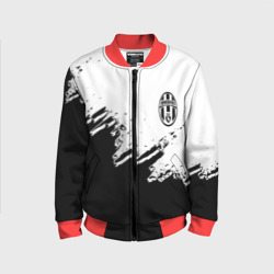 Детский бомбер 3D Juventus black sport texture