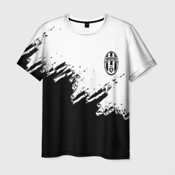 Мужская футболка 3D Juventus black sport texture