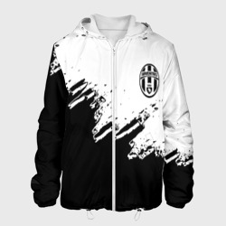 Мужская куртка 3D Juventus black sport texture