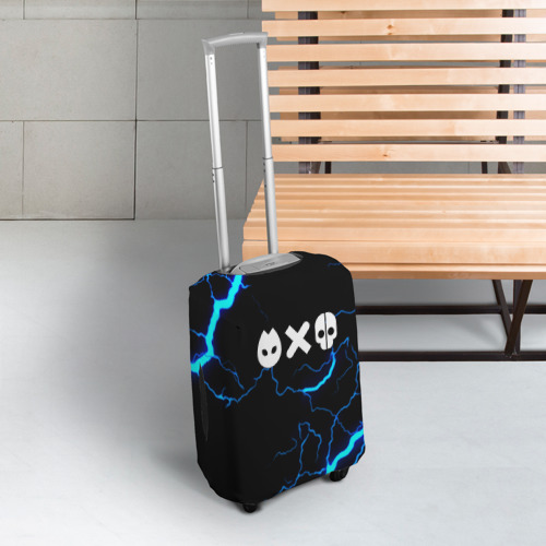 Чехол для чемодана 3D Любовь смерть и роботы гроза шторм, цвет 3D печать - фото 3