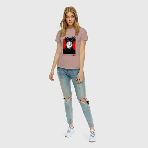 Женская футболка хлопок с принтом Чосо - Магическая битва, вид сбоку #3