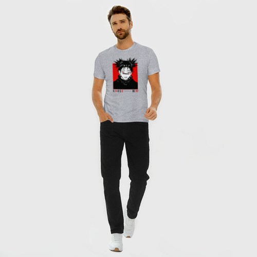 Мужская футболка хлопок Slim с принтом Чосо - Магическая битва, вид сбоку #3