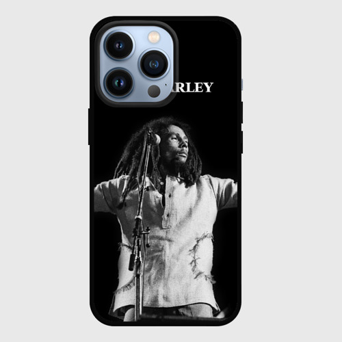 Чехол для iPhone 13 Pro с принтом Боб Марли музыкант, вид спереди #2