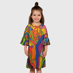 Детское платье 3D Психоделика и третий глаз - фото 2
