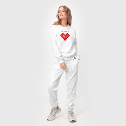 Женский костюм хлопок Heart player 2 pixels парные - фото 2