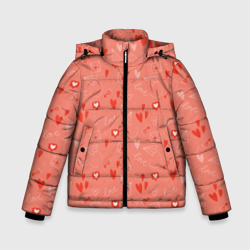 Зимняя куртка для мальчиков 3D Love heart message pattern