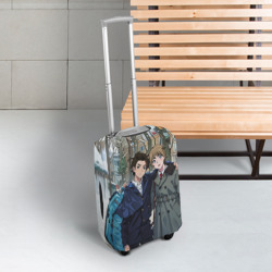 Чехол для чемодана 3D Марат и Андрей аниме арт - фото 2