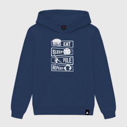 Женская толстовка хлопок Еда сон пилон