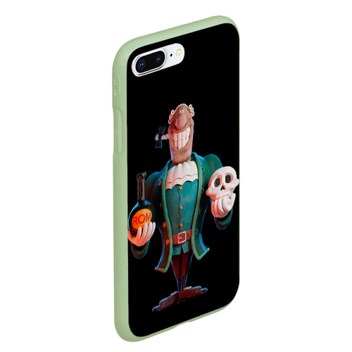 Чехол для iPhone 7Plus/8 Plus матовый Остров сокровищ - Ливси , цвет салатовый - фото 3