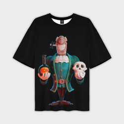 Мужская футболка oversize 3D Остров сокровищ - Ливси 