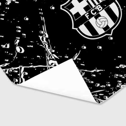 Бумага для упаковки 3D Barcelona белые краски спорт - фото 3