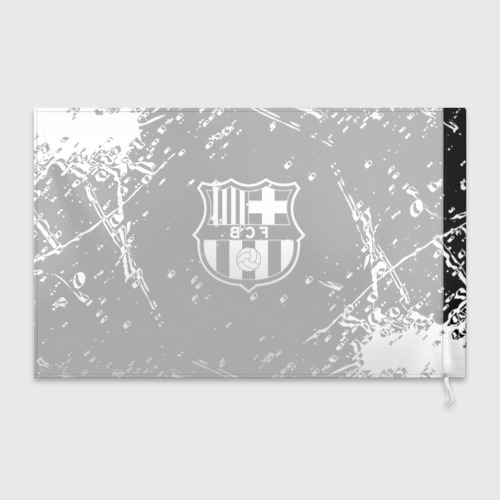 Флаг 3D Barcelona белые краски спорт - фото 2