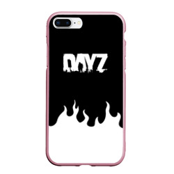 Чехол для iPhone 7Plus/8 Plus матовый Dayz огонь апокалипсис