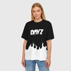 Женская футболка oversize 3D Dayz огонь апокалипсис - фото 2