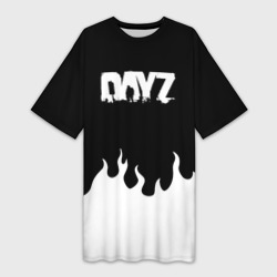 Платье-футболка 3D Dayz огонь апокалипсис