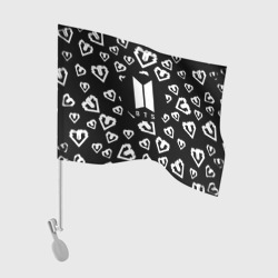 Флаг для автомобиля BTS band black kpop