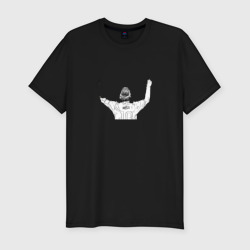 Лионель Месси - гол – Мужская футболка хлопок Slim с принтом купить