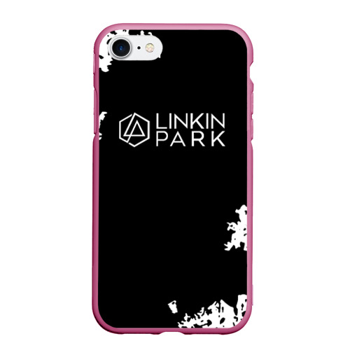 Чехол для iPhone 7/8 матовый с принтом Linkin Park рок бенд, вид спереди #2