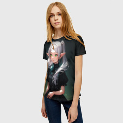 Женская футболка 3D Фриерен во тьме - фото 2