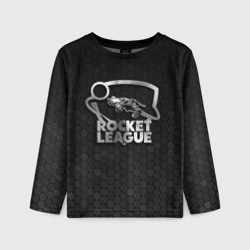 Детский лонгслив 3D Rocket League - metal logo