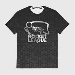 Мужская футболка 3D Rocket League - metal logo
