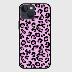 Чехол для iPhone 13 mini Розовые пятна леопарда