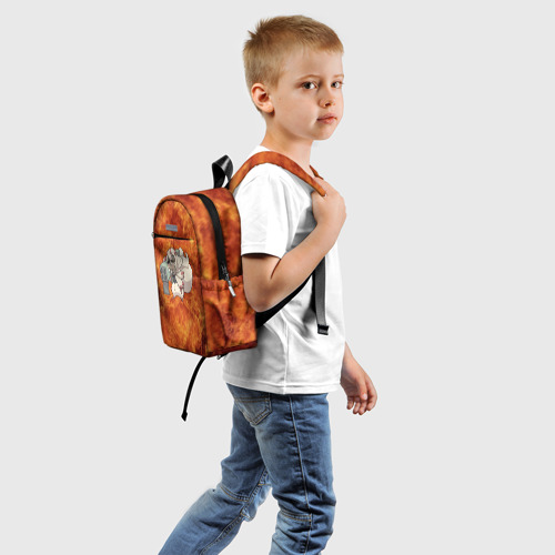 Детский рюкзак 3D с принтом Взрывоопасная Фапута, вид сзади #1