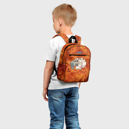 Детский рюкзак 3D с принтом Взрывоопасная Фапута, фото на моделе #1