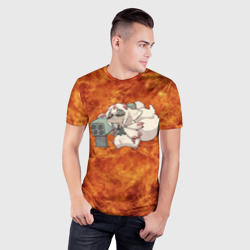 Мужская футболка 3D Slim Взрывоопасная Фапута - фото 2