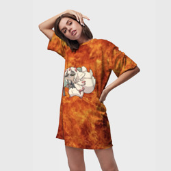 Платье-футболка 3D Взрывоопасная Фапута - фото 2