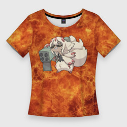 Женская футболка 3D Slim Взрывоопасная Фапута