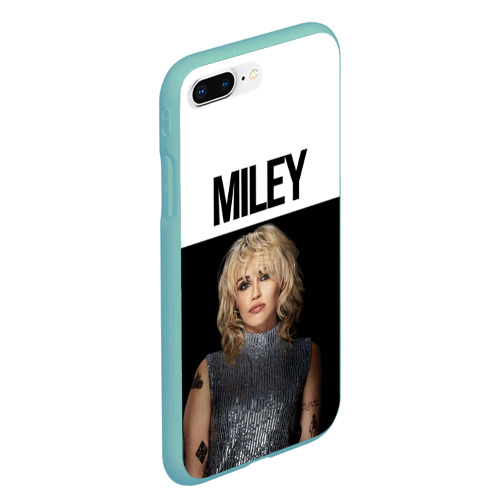 Чехол для iPhone 7Plus/8 Plus матовый Miley Cyrus, цвет мятный - фото 3