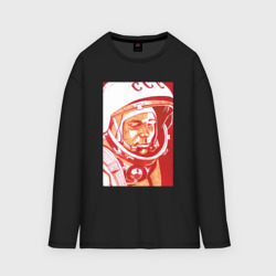 Мужской лонгслив oversize хлопок Gagarin in red