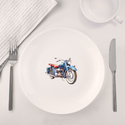 Набор: тарелка + кружка Ретро мотоцикл олдскул - фото 2