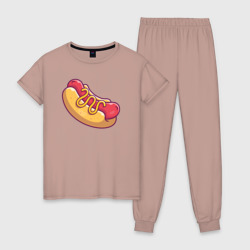 Женская пижама хлопок Hot dog