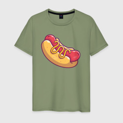 Hot dog – Футболка из хлопка с принтом купить со скидкой в -20%