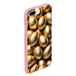 Чехол для iPhone 7Plus/8 Plus матовый  Золотые Пасхальные яйца - фото 2