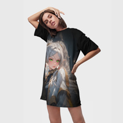 Платье-футболка 3D Аниме Фрирен провожающая в последний путь - фото 2