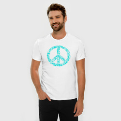 Мужская футболка хлопок Slim Peace life - фото 2