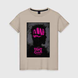 Женская футболка хлопок Brad Pitt - fight club
