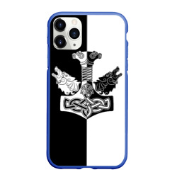 Чехол для iPhone 11 Pro Max матовый Волки и молот Тора