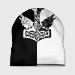 Шапка 3D Волки и молот Тора